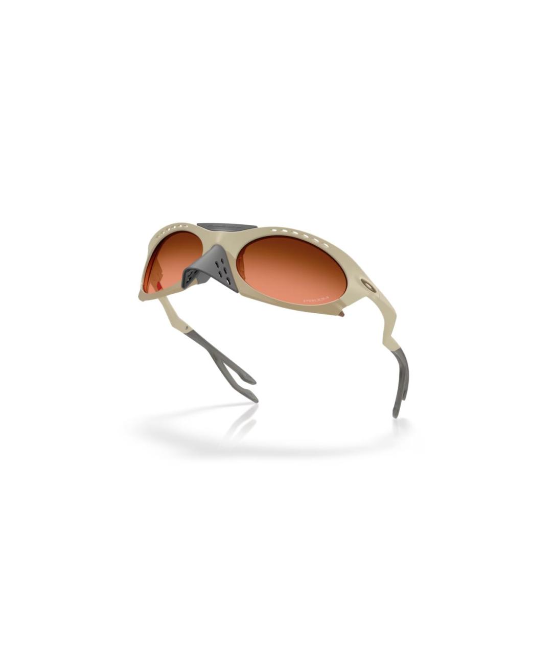 OAKLEY Бежевые пластиковые солнцезащитные очки, фото 3