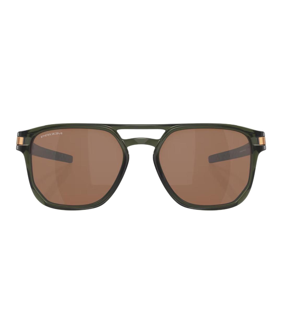 OAKLEY Хаки пластиковые солнцезащитные очки, фото 2
