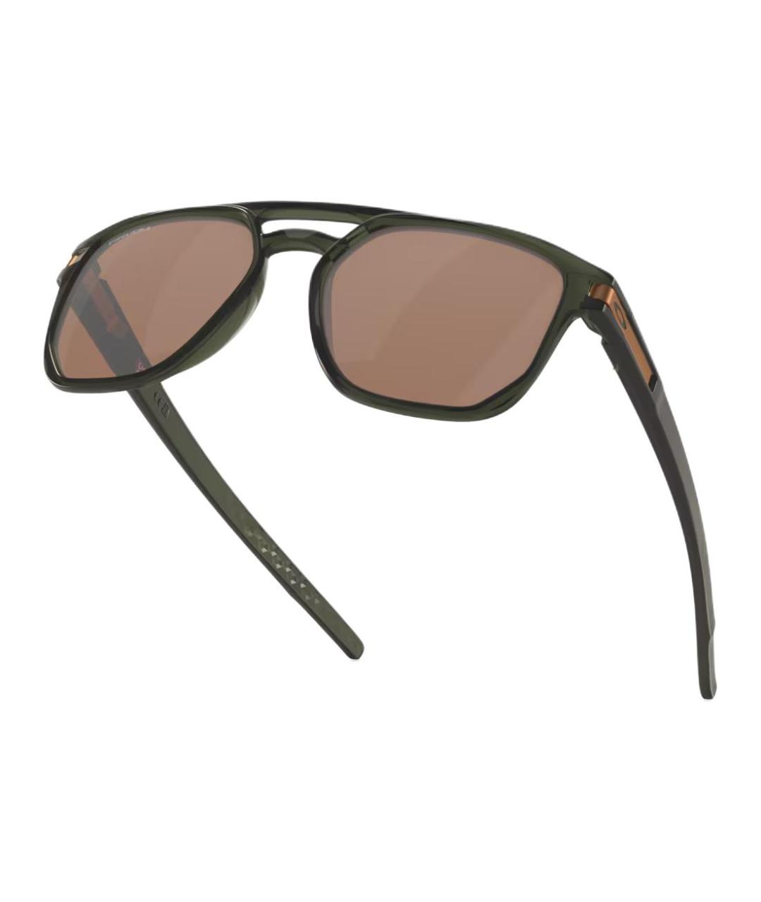 OAKLEY Хаки пластиковые солнцезащитные очки, фото 4