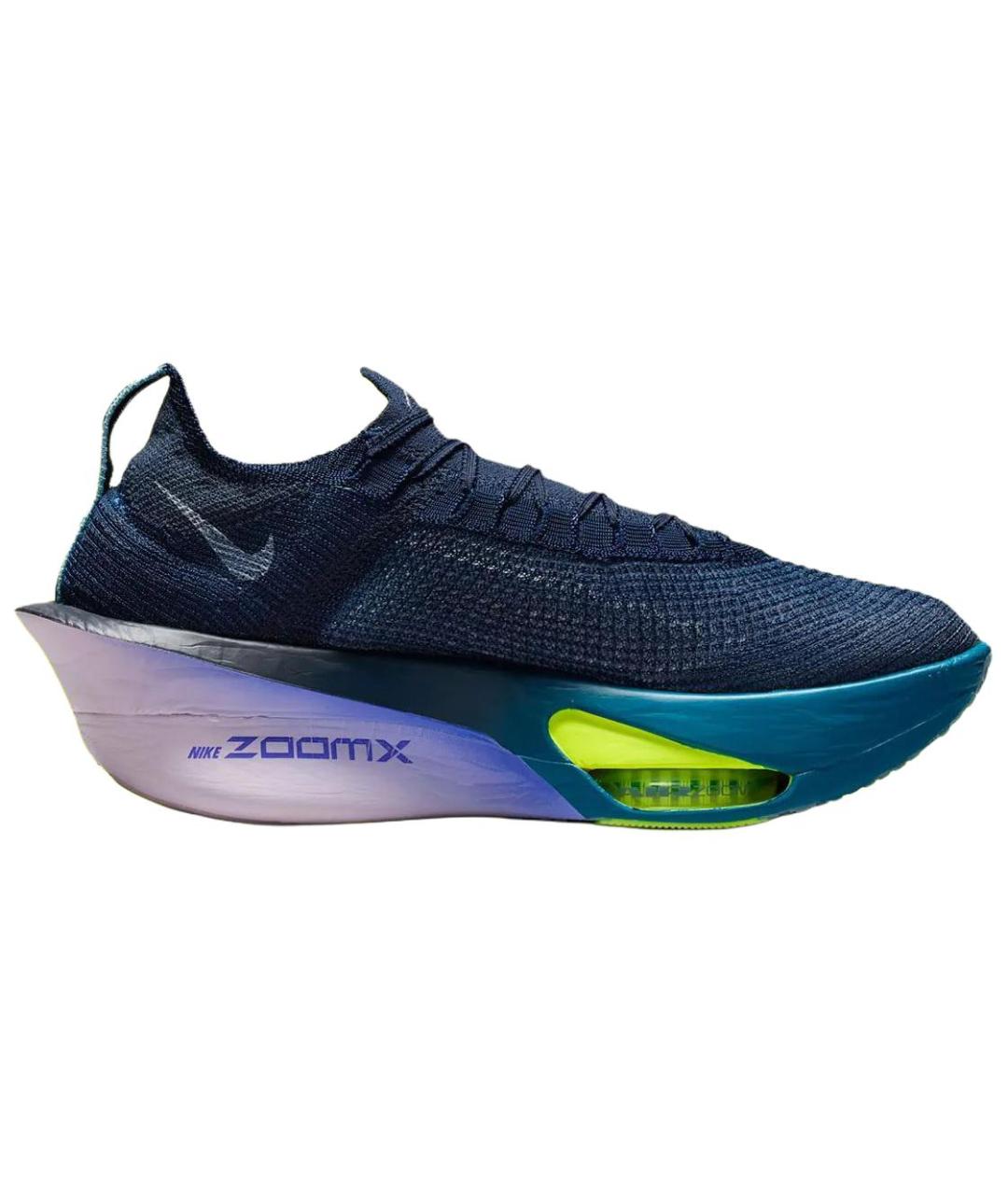 NIKE Темно-синие текстильные низкие кроссовки / кеды, фото 2