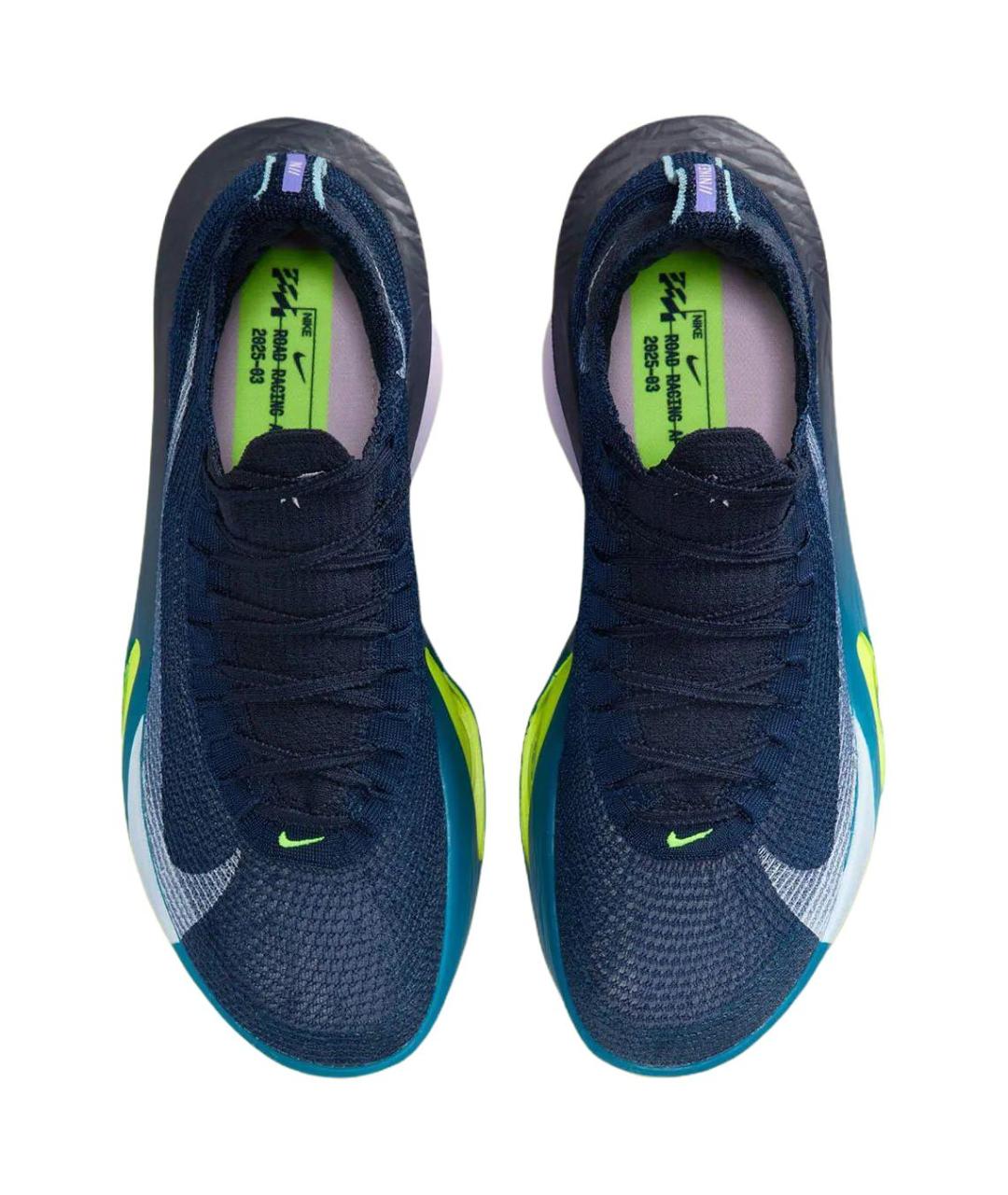 NIKE Темно-синие текстильные низкие кроссовки / кеды, фото 3