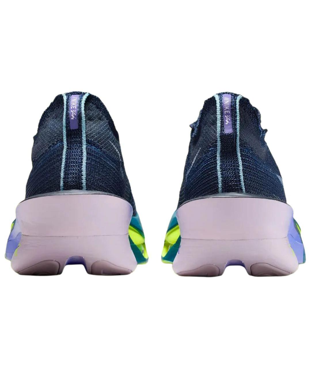 NIKE Темно-синие текстильные низкие кроссовки / кеды, фото 4