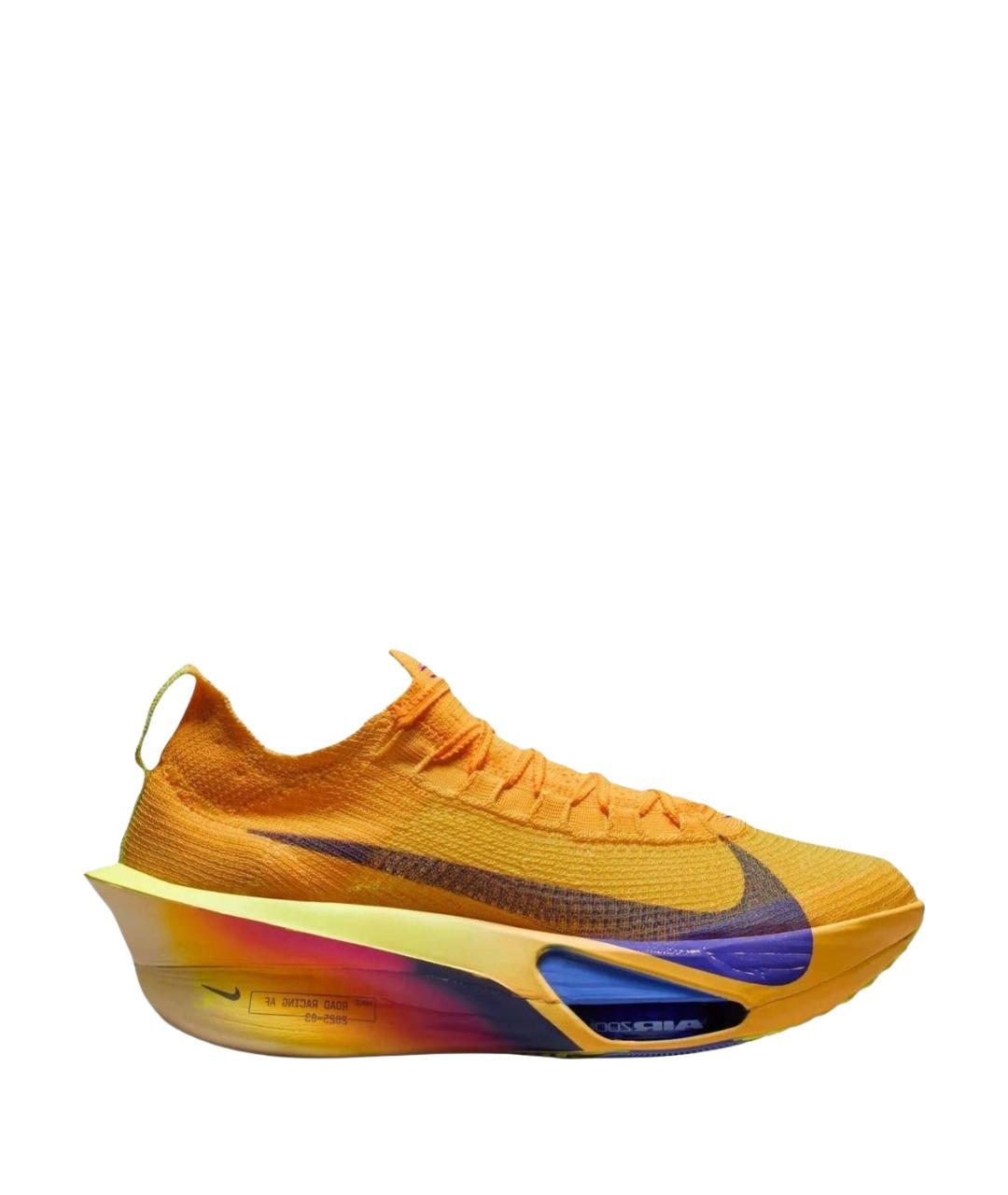 NIKE Оранжевые текстильные низкие кроссовки / кеды, фото 1