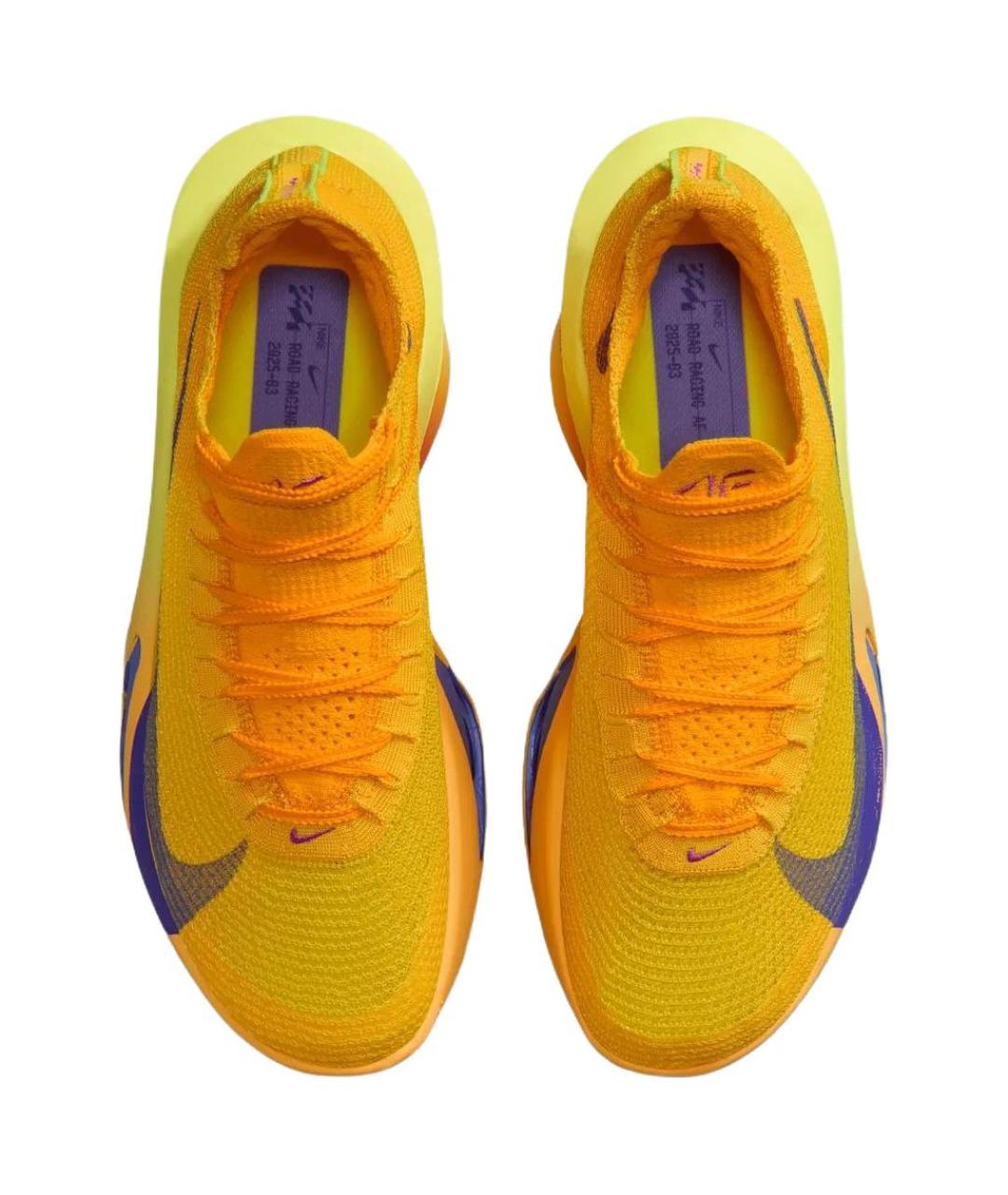 NIKE Оранжевые текстильные низкие кроссовки / кеды, фото 4