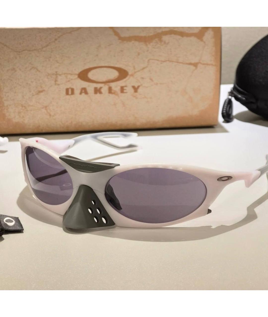 OAKLEY Белые пластиковые солнцезащитные очки, фото 5