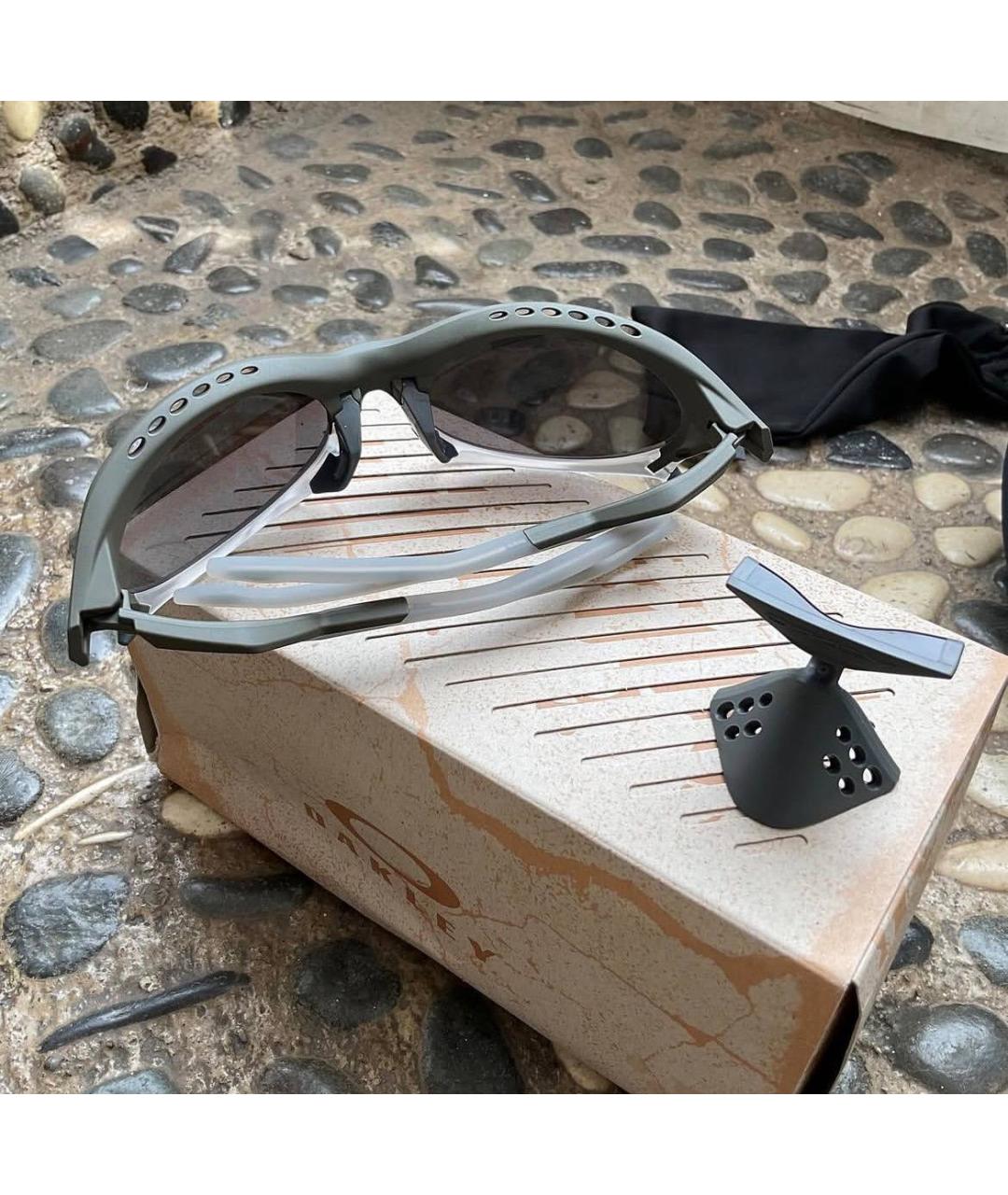 OAKLEY Зеленые пластиковые солнцезащитные очки, фото 5