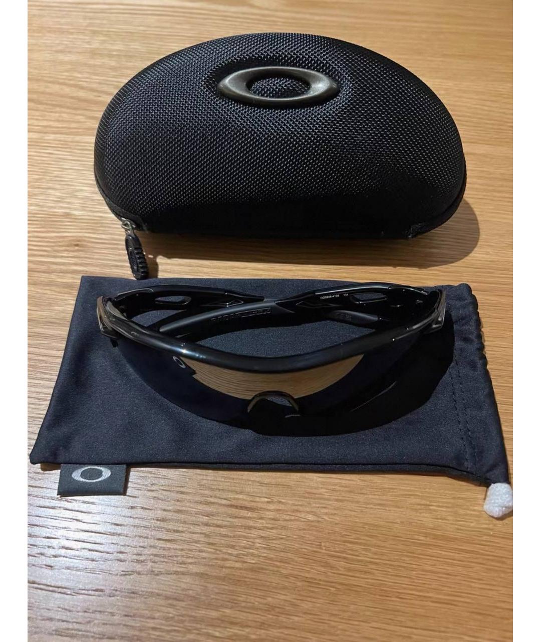 OAKLEY Черные пластиковые солнцезащитные очки, фото 4