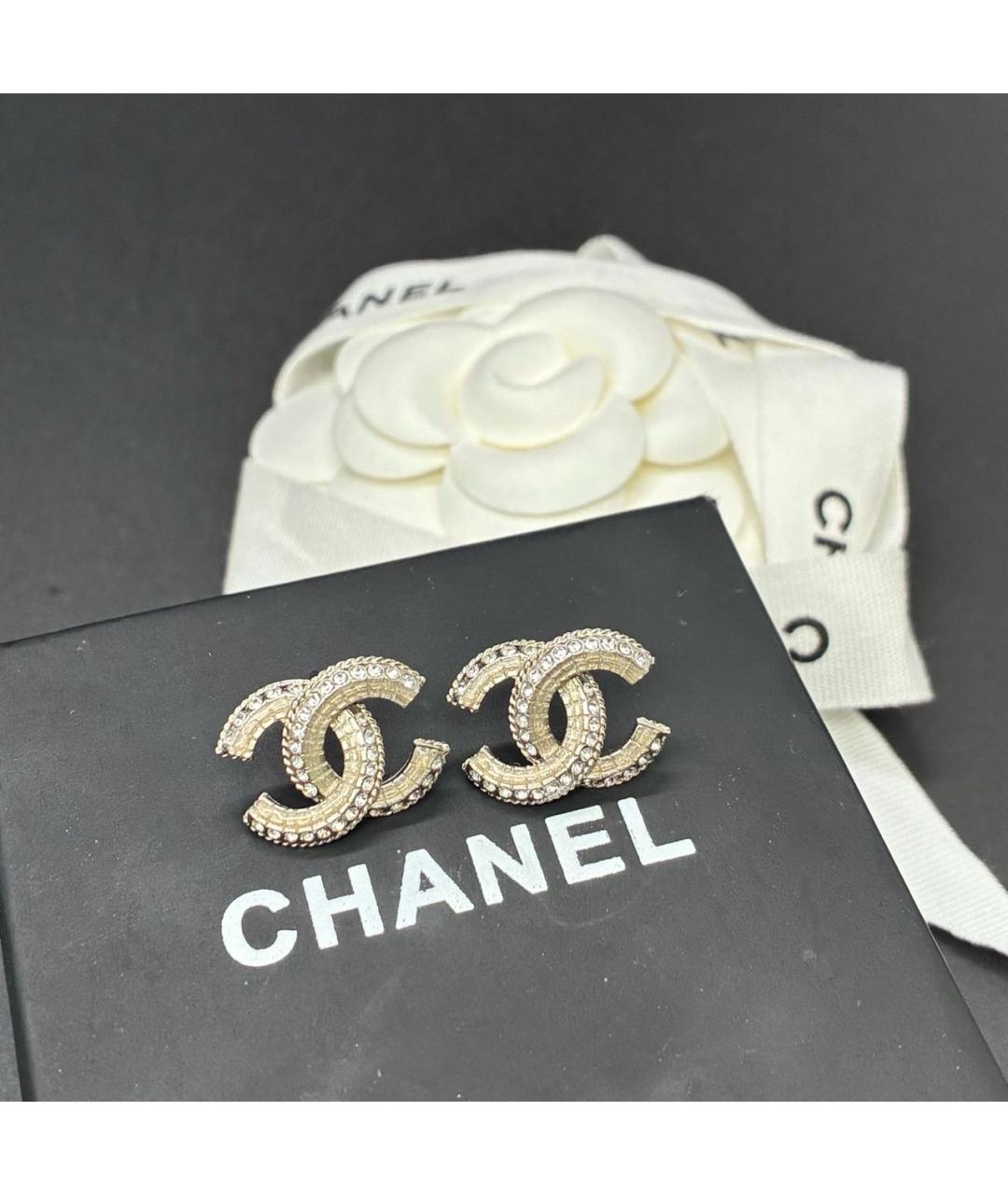 CHANEL Золотые серьги, фото 7