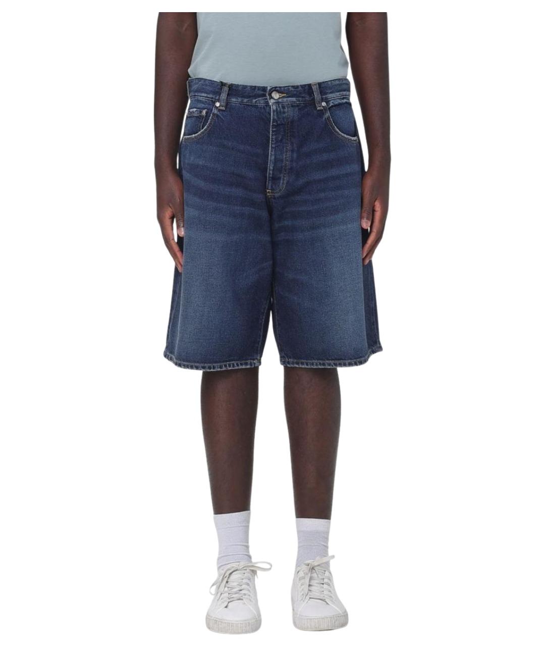 ICON DENIM Синие хлопковые шорты, фото 1