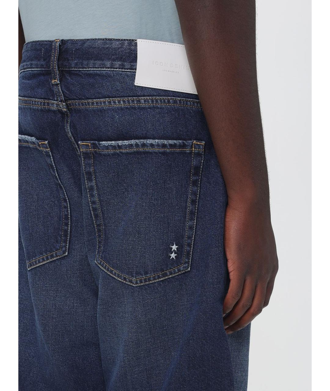 ICON DENIM Синие хлопковые шорты, фото 3