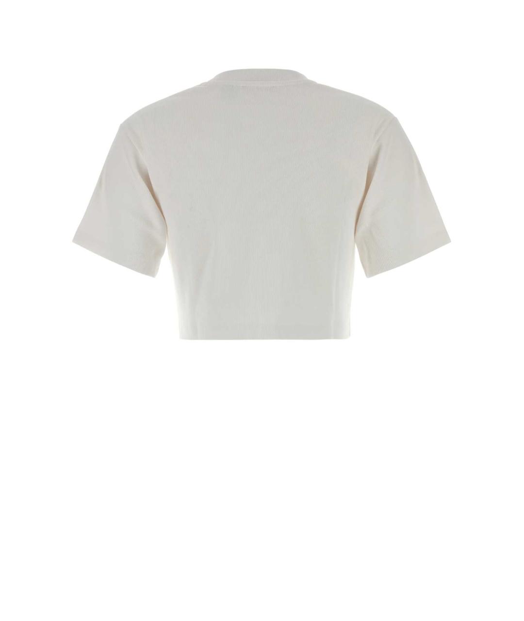 OFF-WHITE Белая хлопковая футболка, фото 2