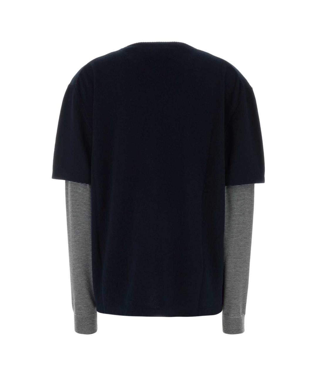 MIU MIU Темно-синий шерстяной джемпер / свитер, фото 2