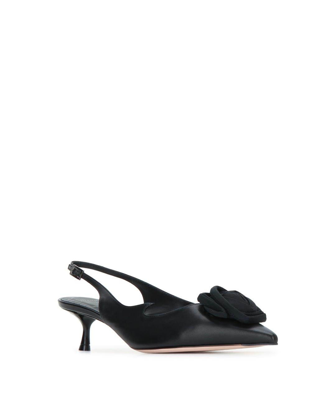 ROGER VIVIER Черные кожаные туфли, фото 2