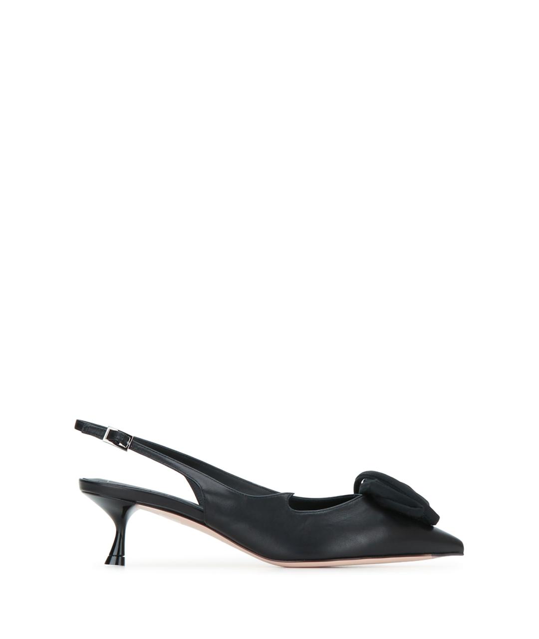 ROGER VIVIER Черные кожаные туфли, фото 1