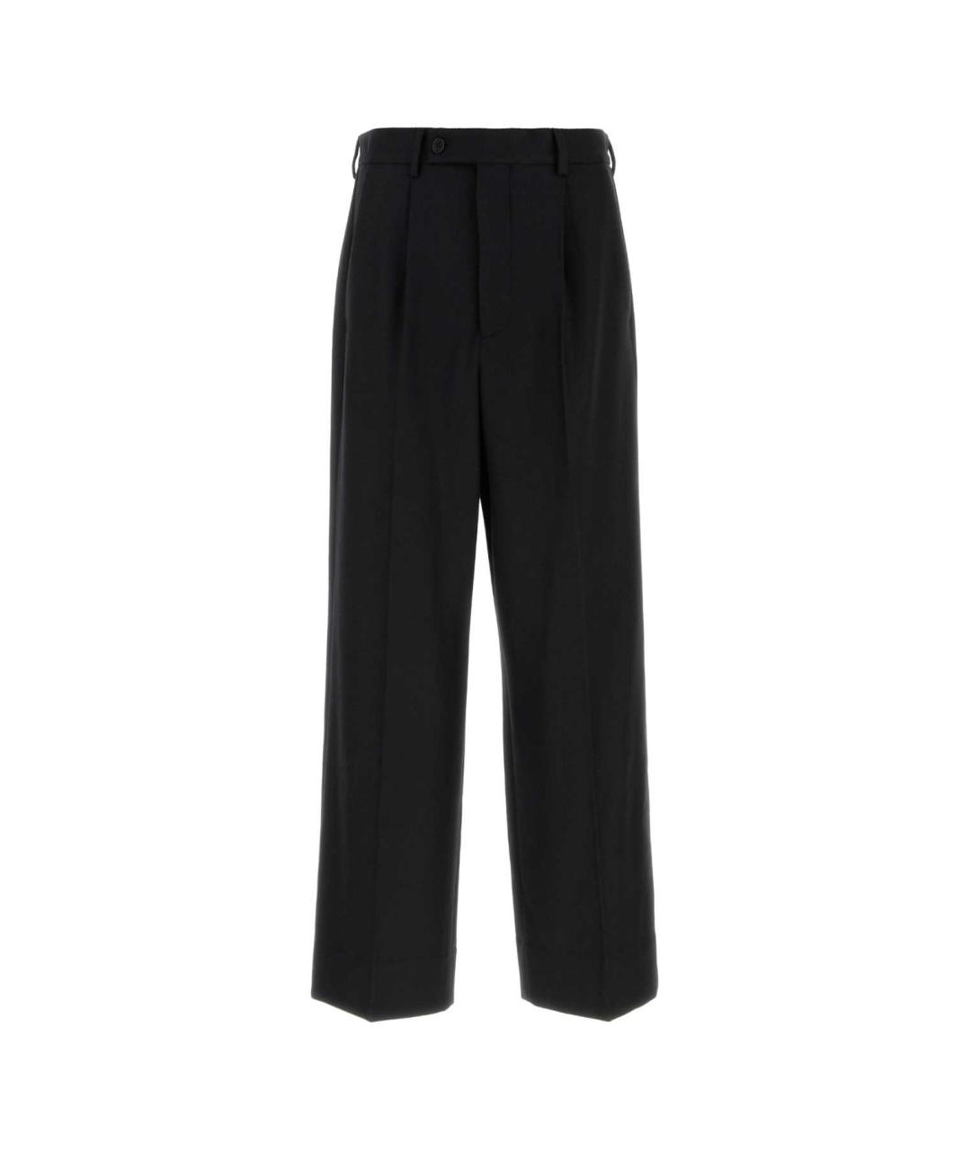 MM6 MAISON MARGIELA Черные шерстяные повседневные брюки, фото 1