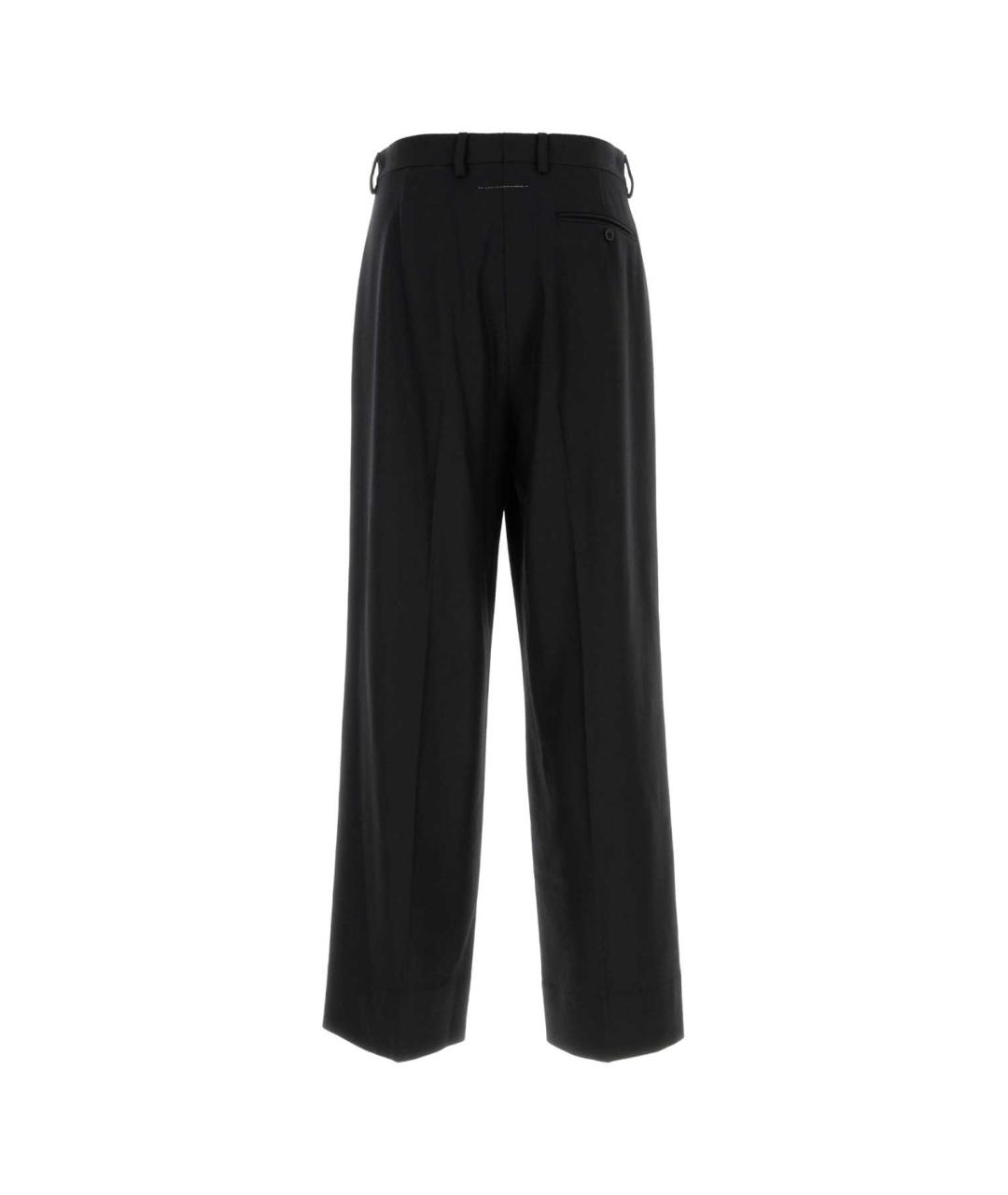 MM6 MAISON MARGIELA Черные шерстяные повседневные брюки, фото 2