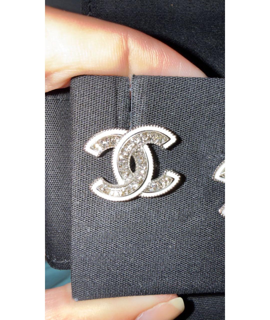 CHANEL Серебряные серьги, фото 7