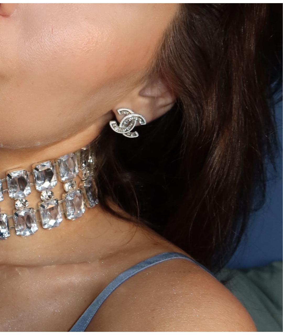 CHANEL Серебряные серьги, фото 4