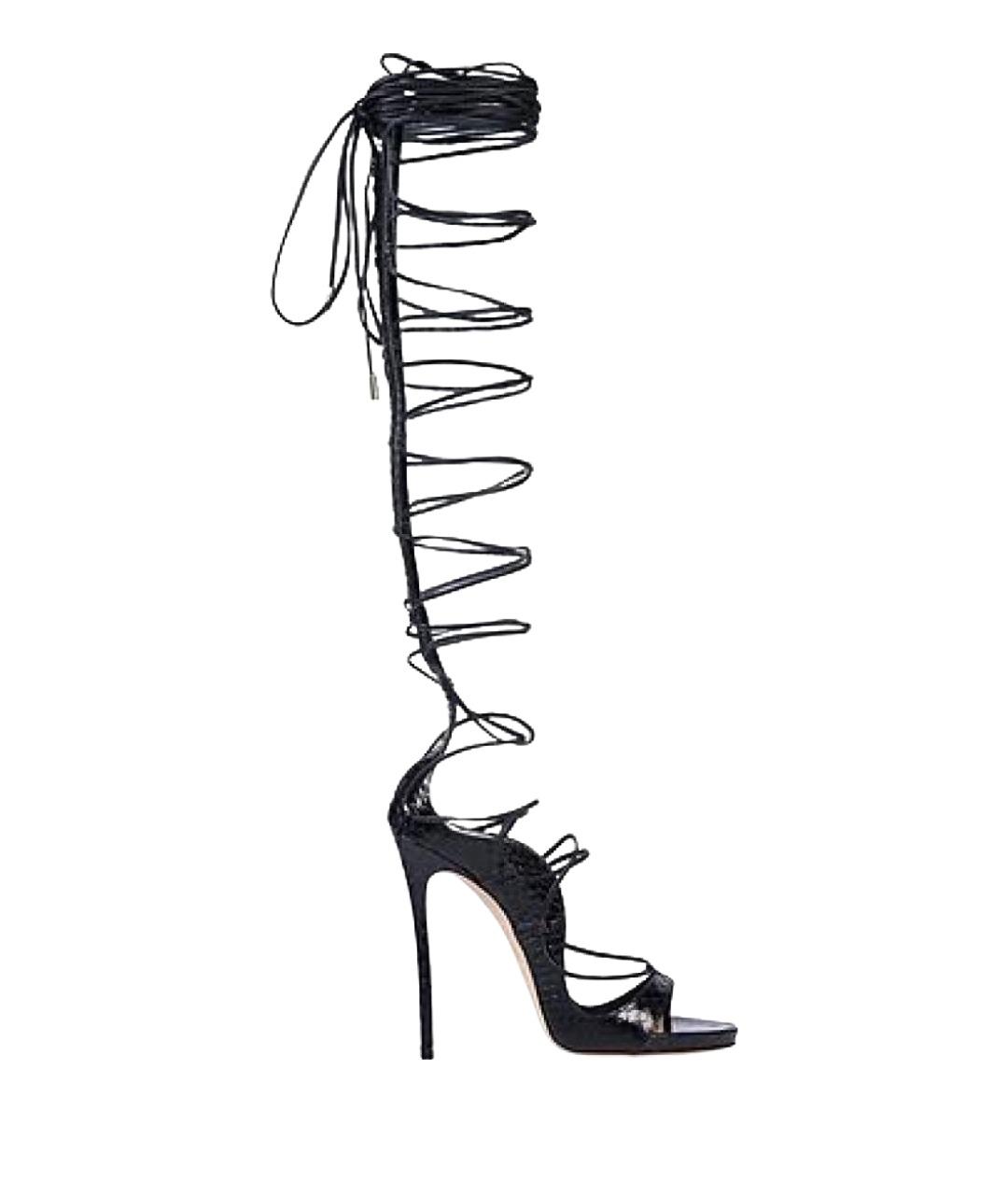 DSQUARED2 Зеленые кожаные босоножки, фото 1