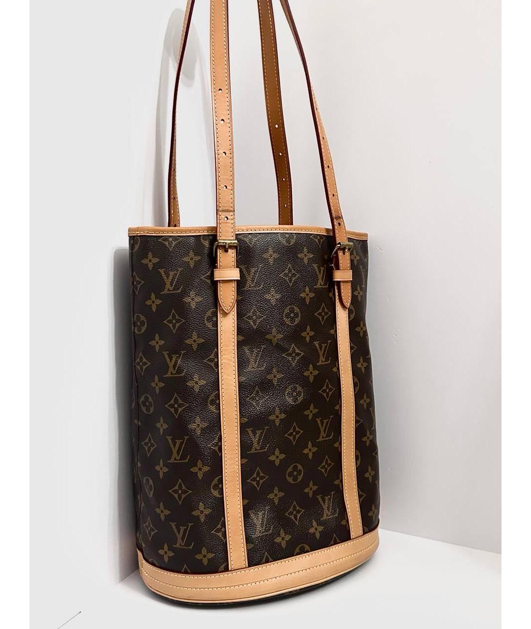 LOUIS VUITTON Коричневая сумка с короткими ручками, фото 6