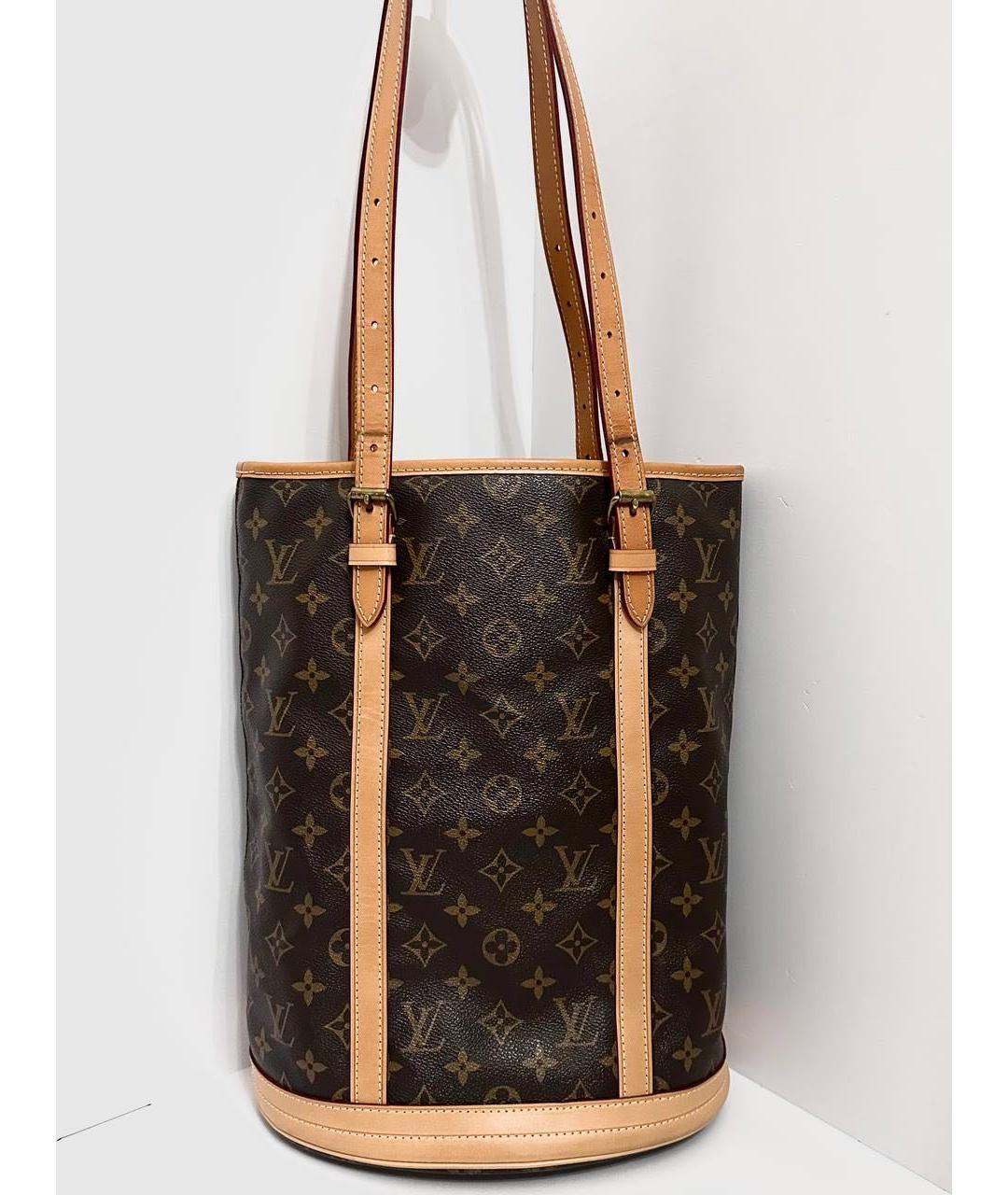 LOUIS VUITTON Коричневая сумка с короткими ручками, фото 5