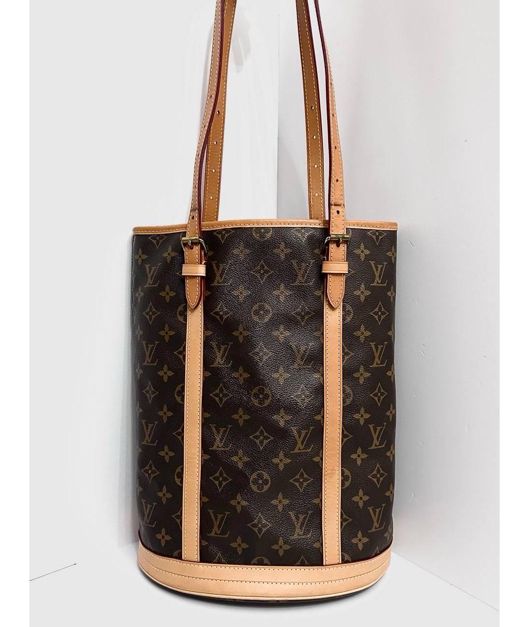 LOUIS VUITTON Коричневая сумка с короткими ручками, фото 2