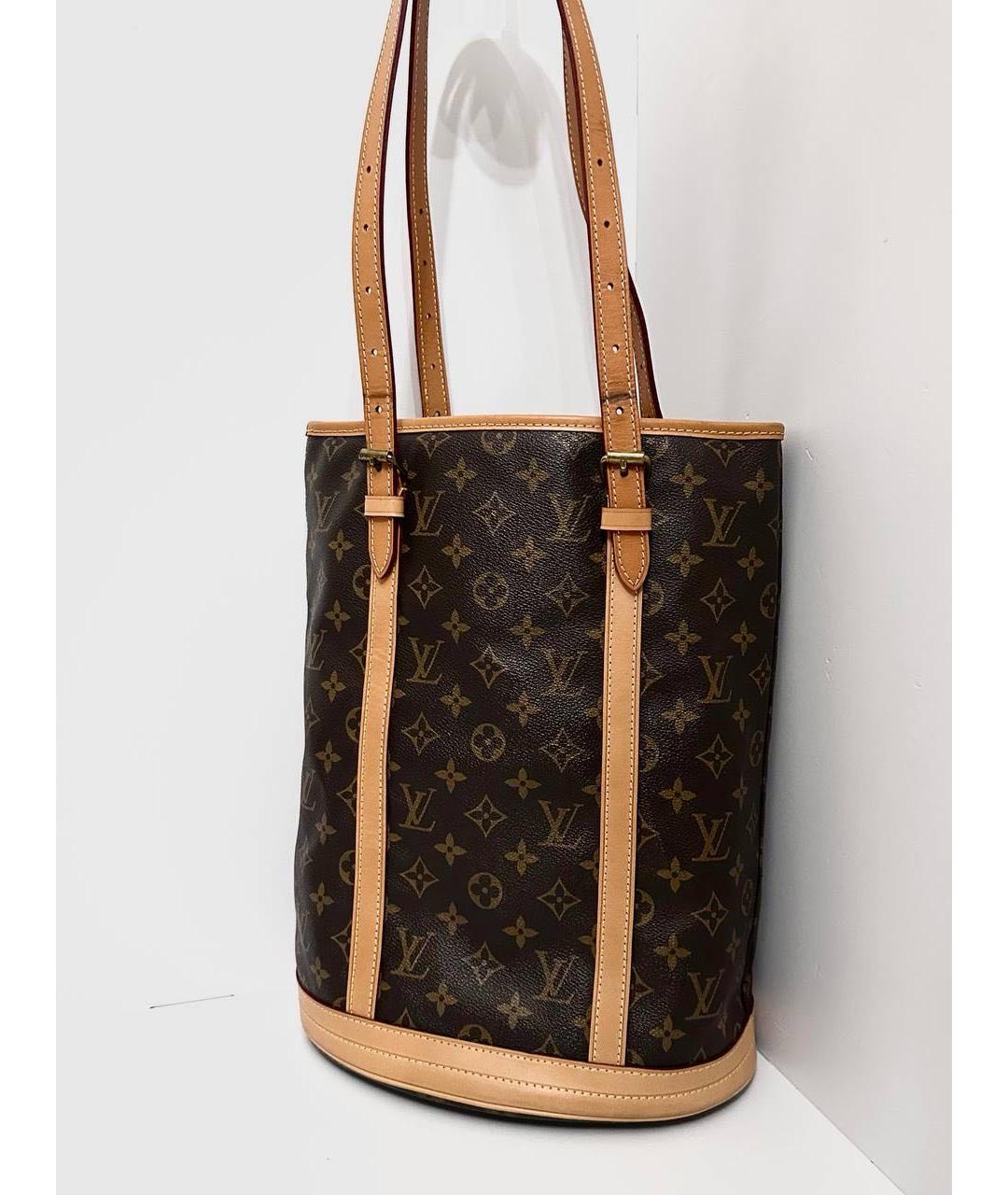 LOUIS VUITTON Коричневая сумка с короткими ручками, фото 7