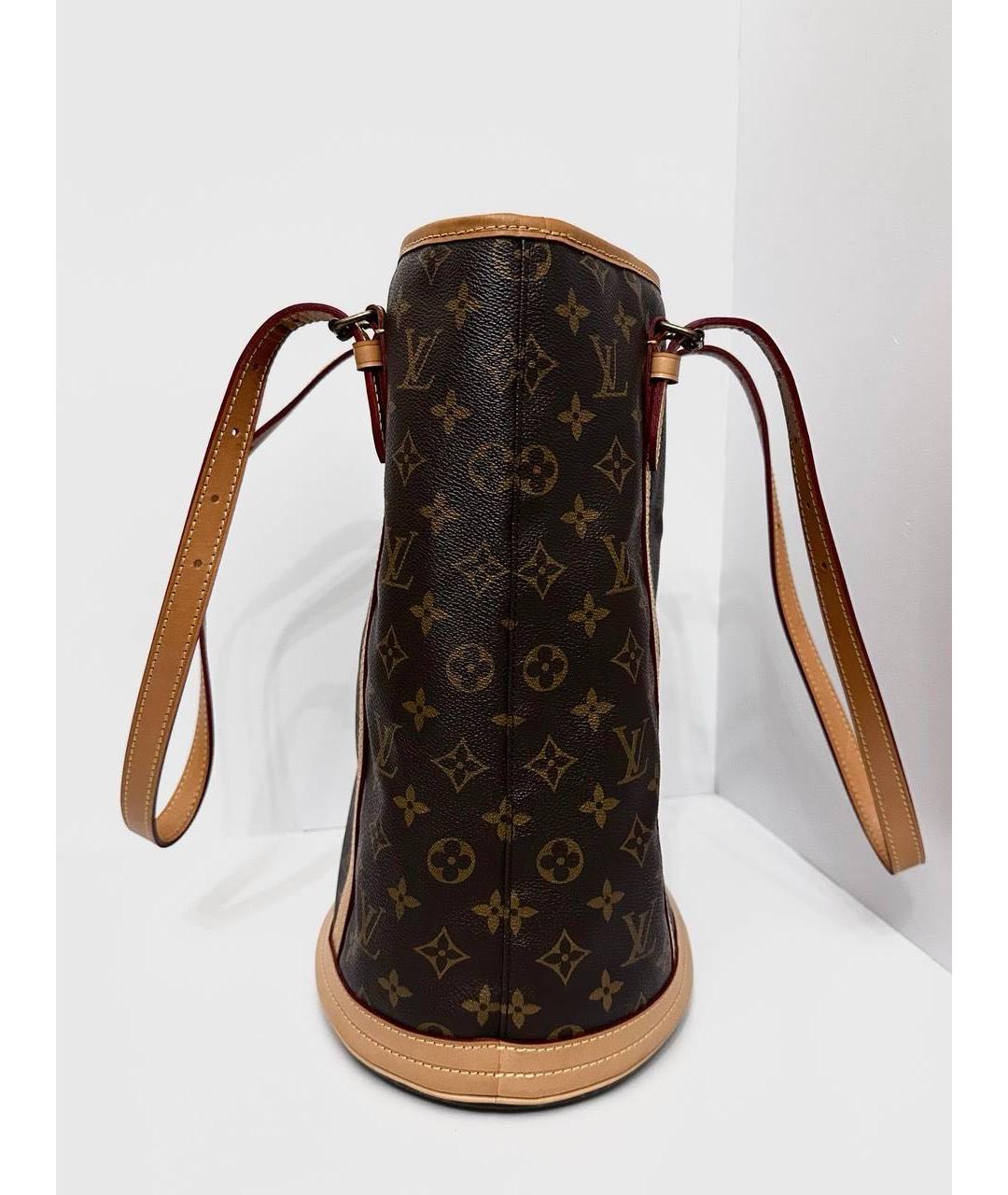 LOUIS VUITTON Коричневая сумка с короткими ручками, фото 4