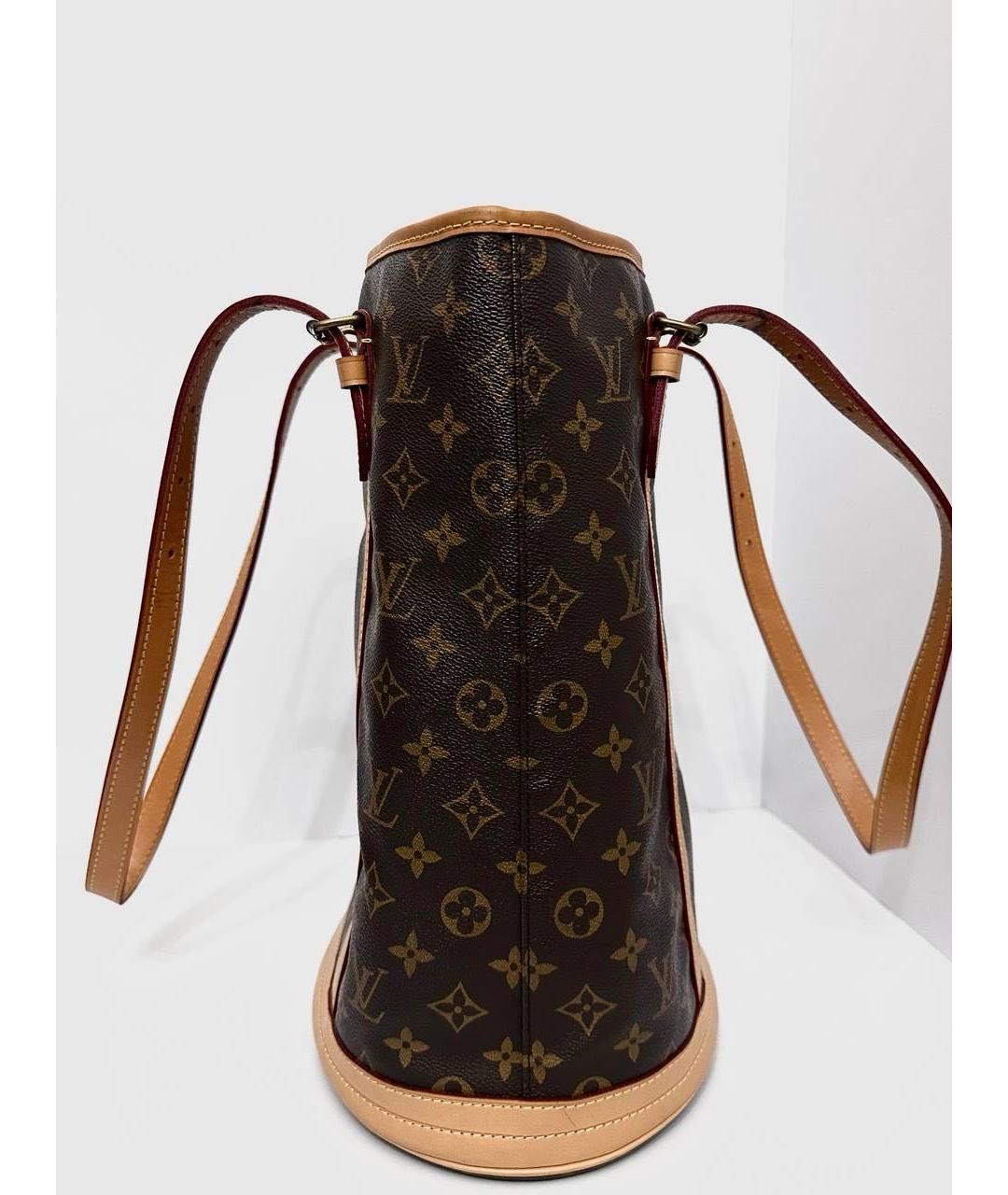 LOUIS VUITTON Коричневая сумка с короткими ручками, фото 3