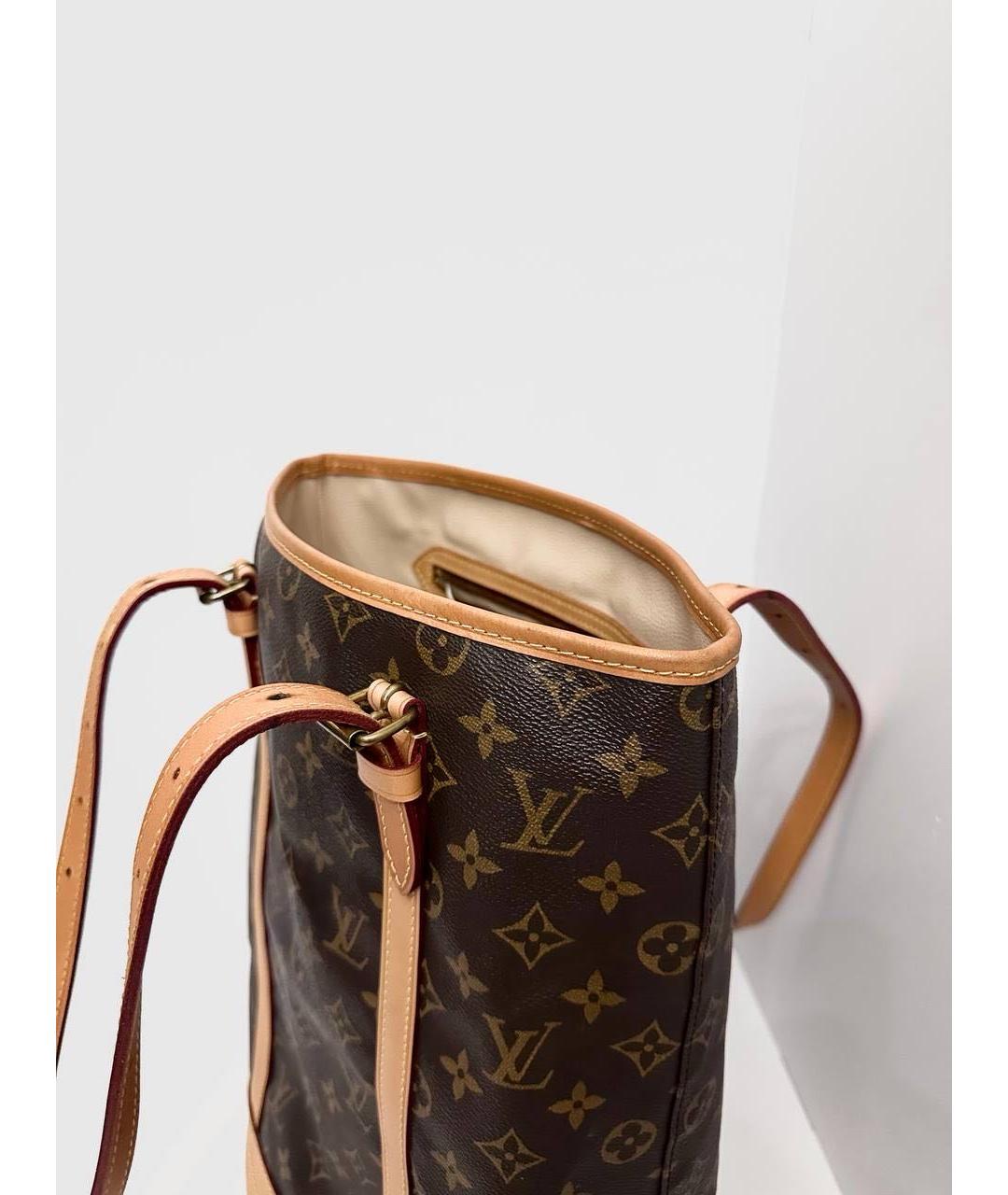 LOUIS VUITTON Коричневая сумка с короткими ручками, фото 8