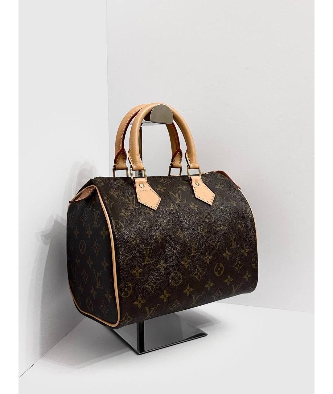 LOUIS VUITTON Коричневая сумка с короткими ручками, фото 7