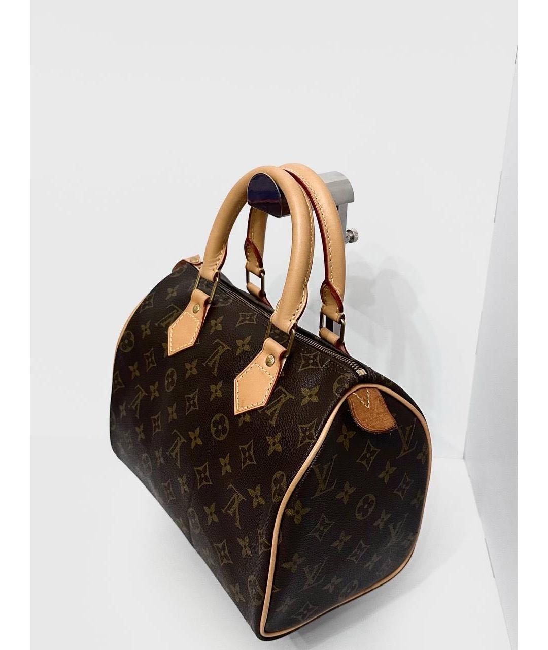 LOUIS VUITTON Коричневая сумка с короткими ручками, фото 3