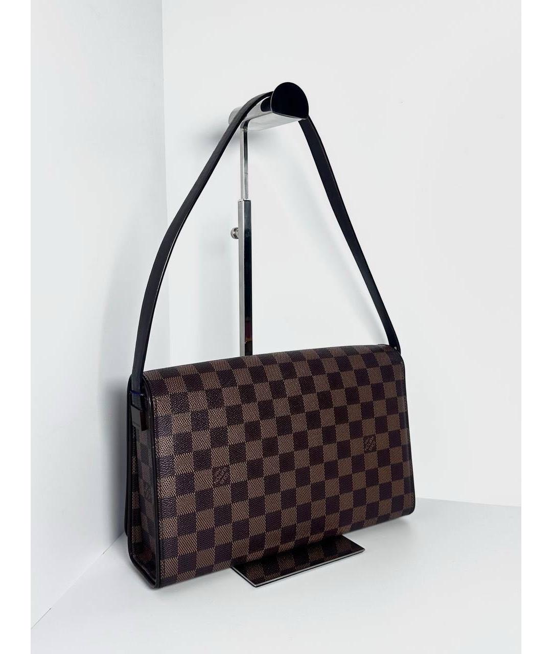 LOUIS VUITTON Коричневая сумка с короткими ручками, фото 5