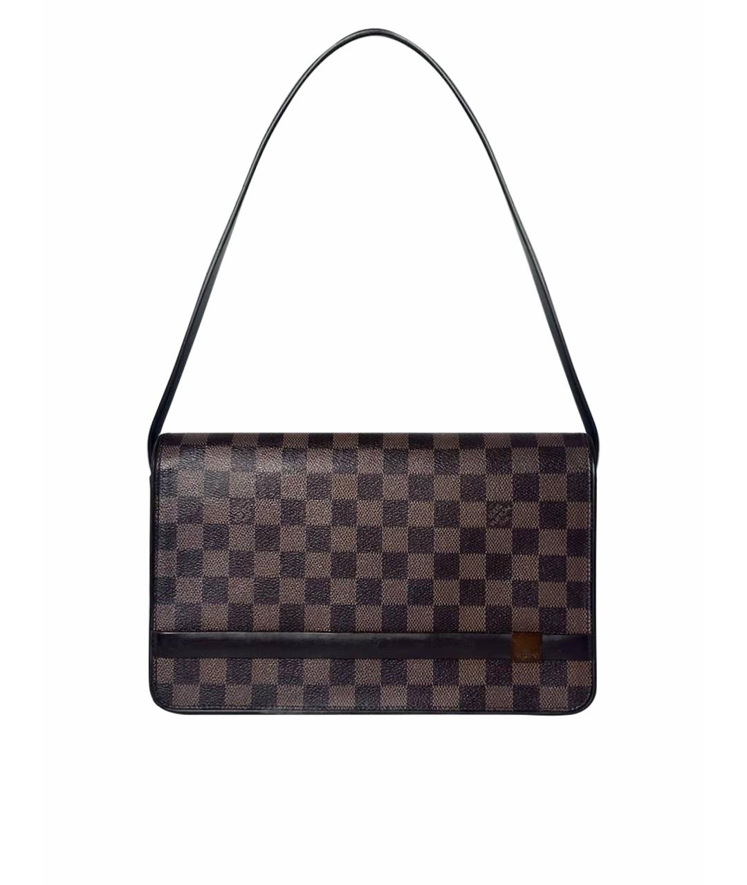 LOUIS VUITTON Коричневая сумка с короткими ручками, фото 1