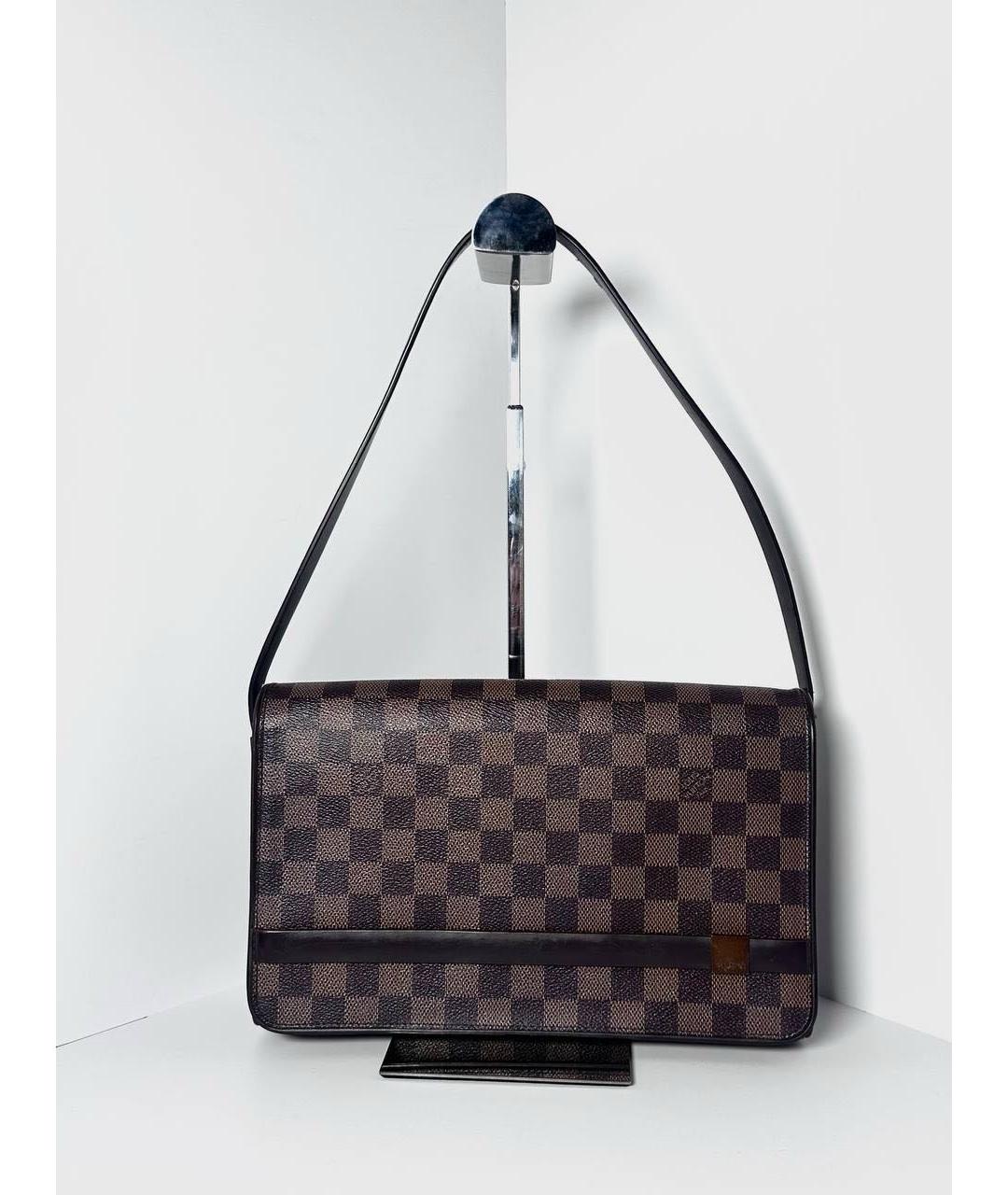 LOUIS VUITTON Коричневая сумка с короткими ручками, фото 9