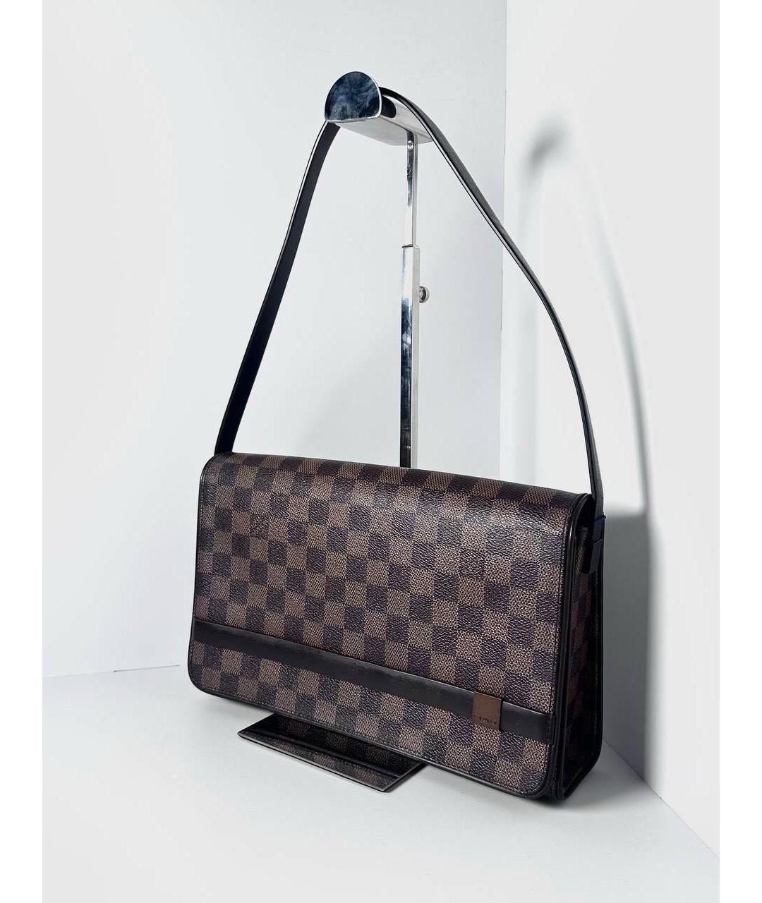 LOUIS VUITTON Коричневая сумка с короткими ручками, фото 2