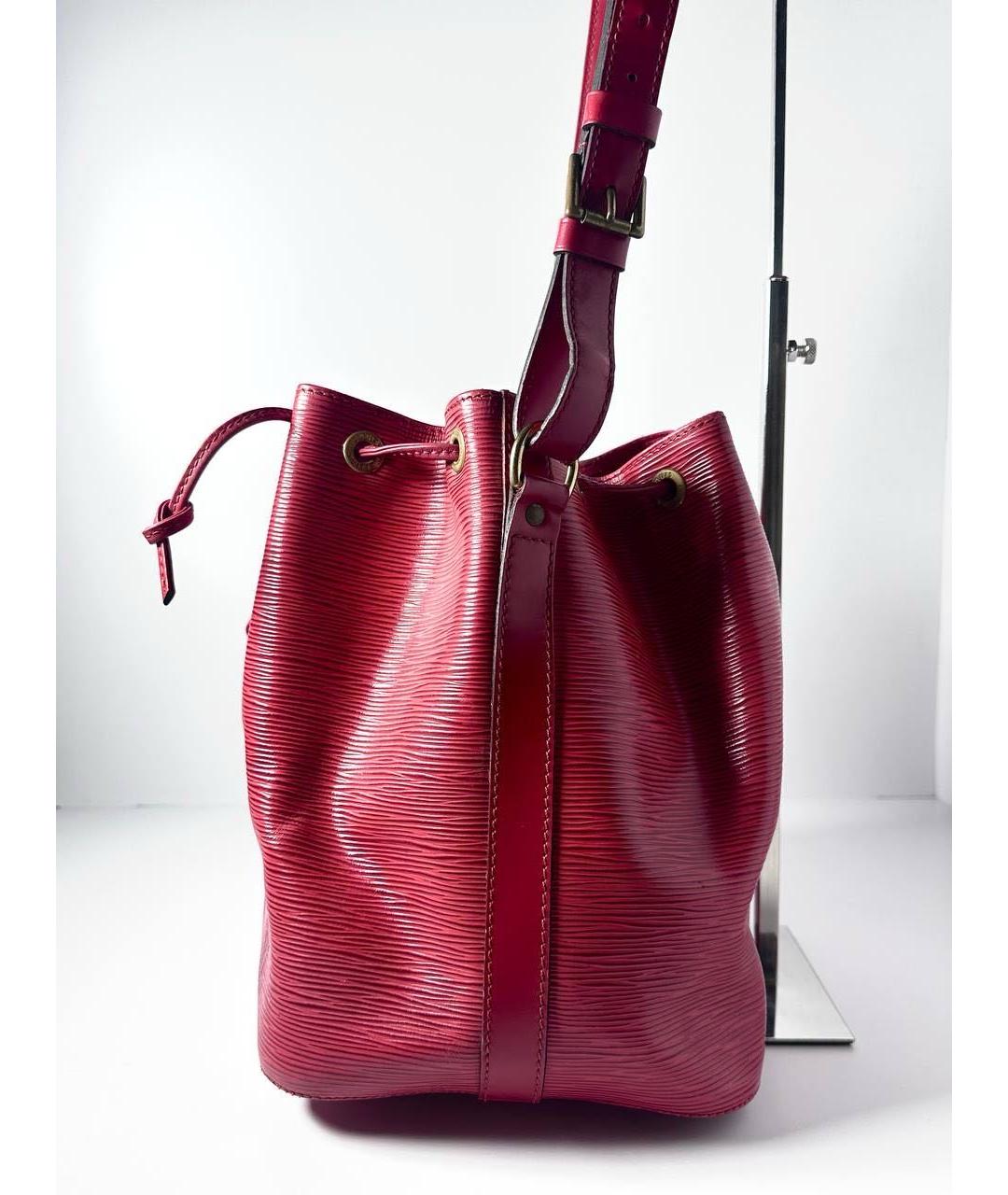 LOUIS VUITTON Красная кожаная сумка через плечо, фото 2