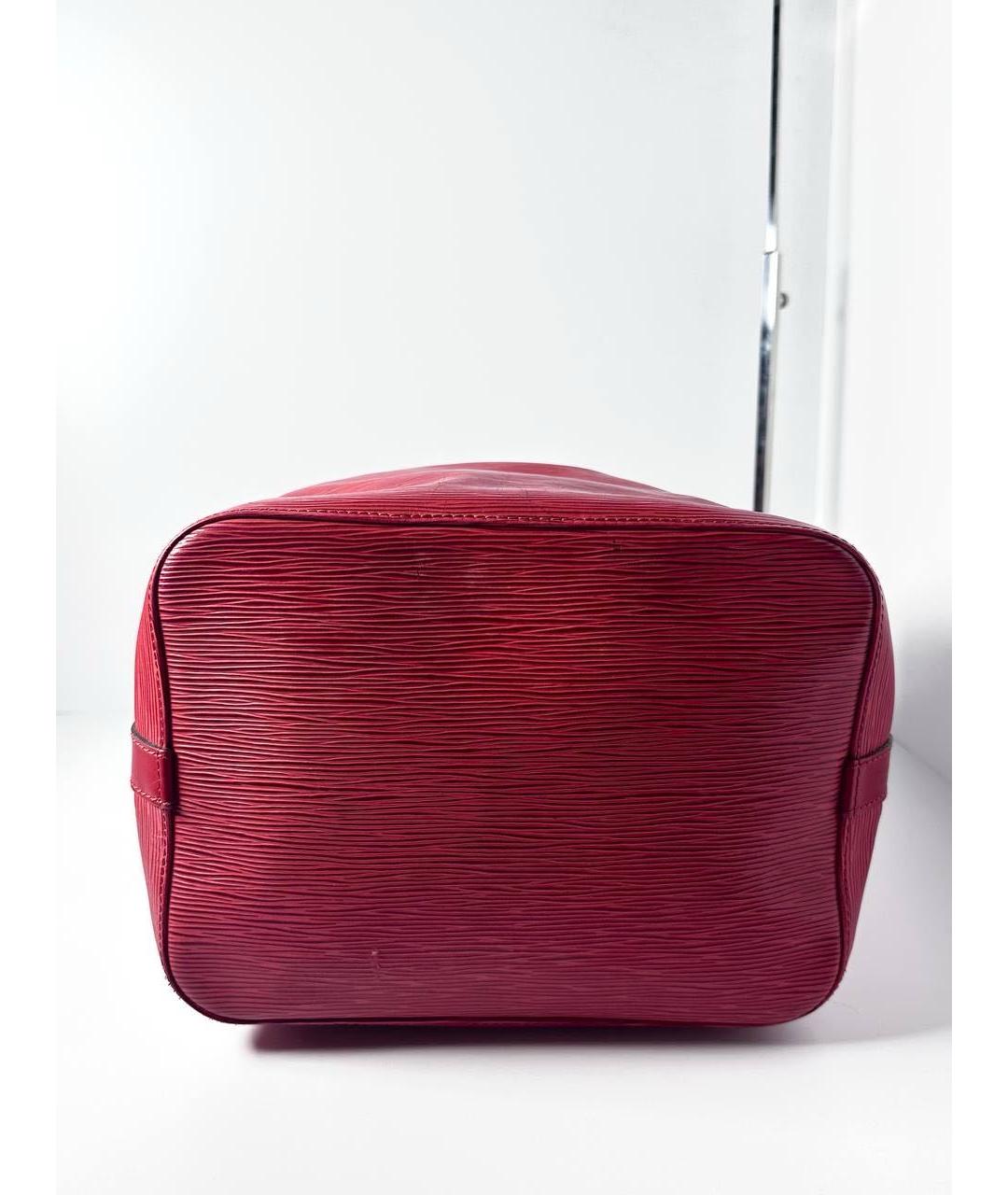 LOUIS VUITTON Красная кожаная сумка через плечо, фото 8