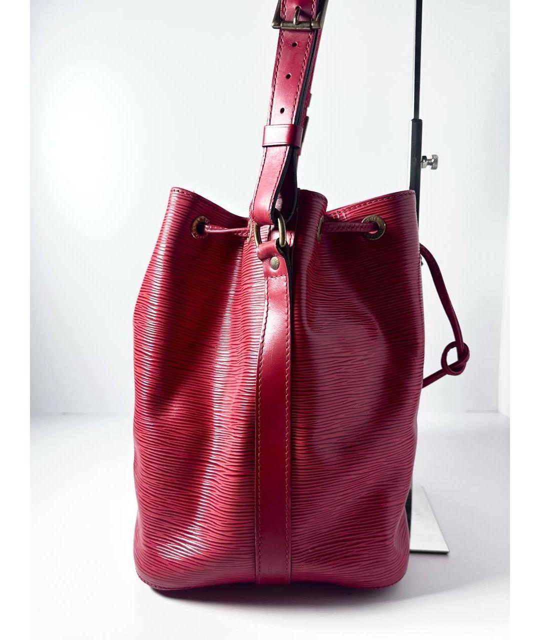 LOUIS VUITTON Красная кожаная сумка через плечо, фото 3