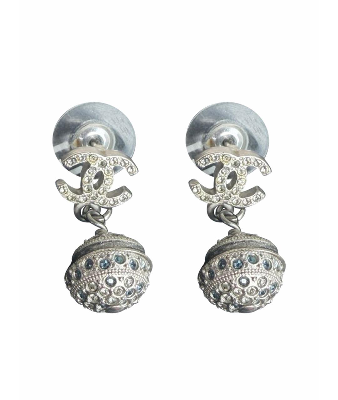 CHANEL Серебряные серьги, фото 1
