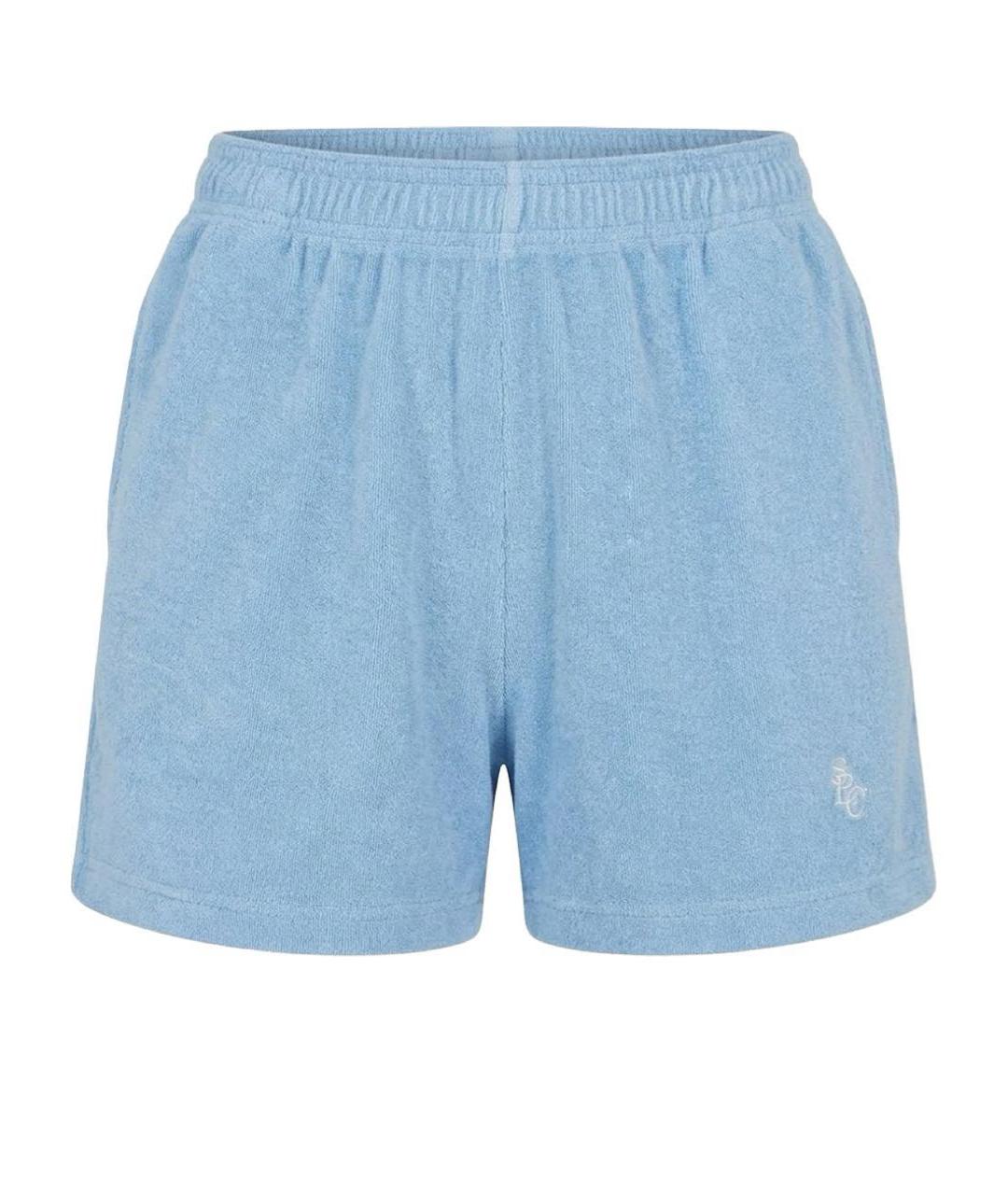 SPORTY AND RICH Голубые хлопковые шорты, фото 5