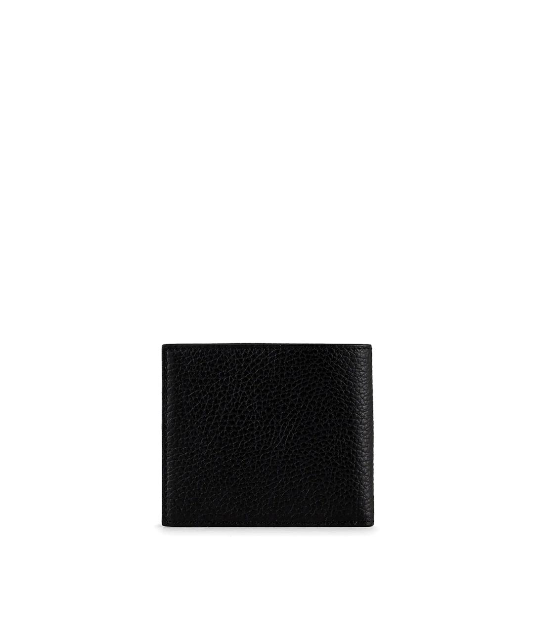 EMPORIO ARMANI Черный кожаный кошелек, фото 2