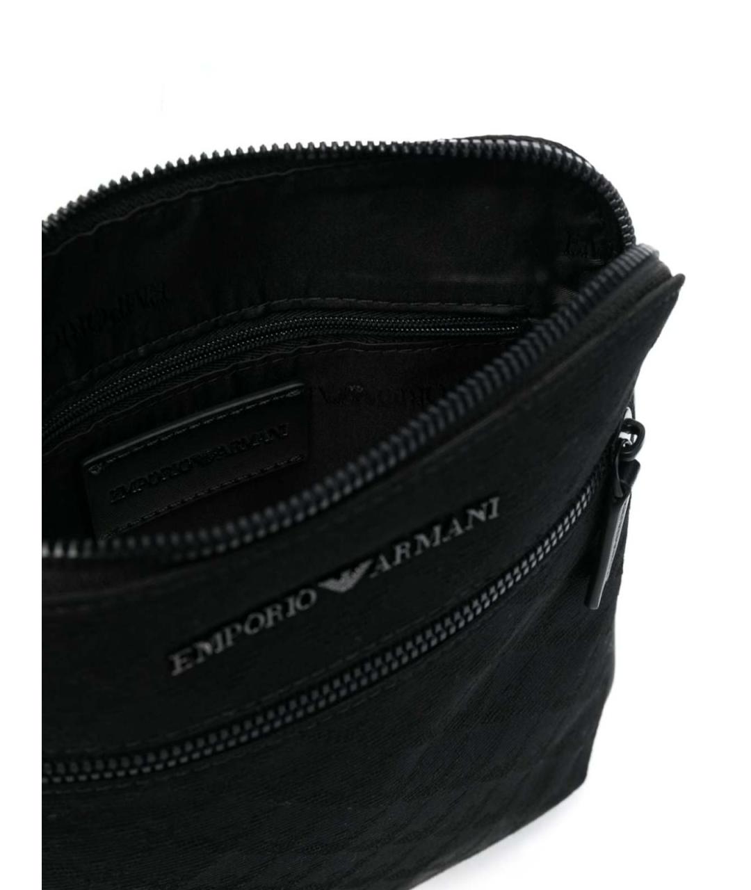 EMPORIO ARMANI Черная сумка на плечо, фото 2