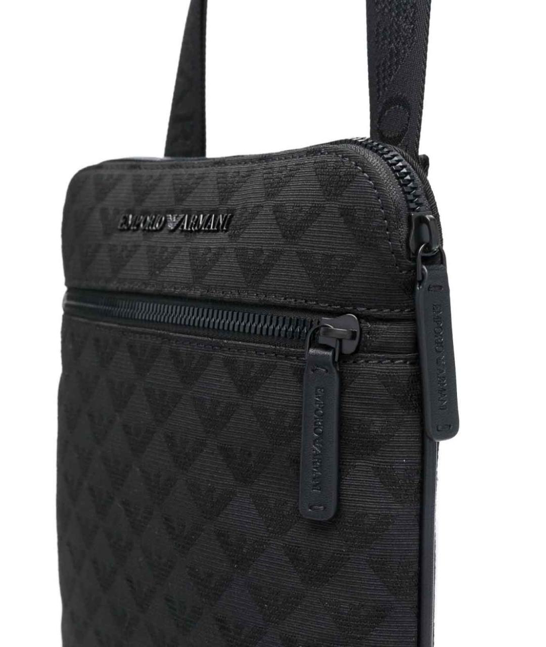 EMPORIO ARMANI Черная сумка на плечо, фото 4