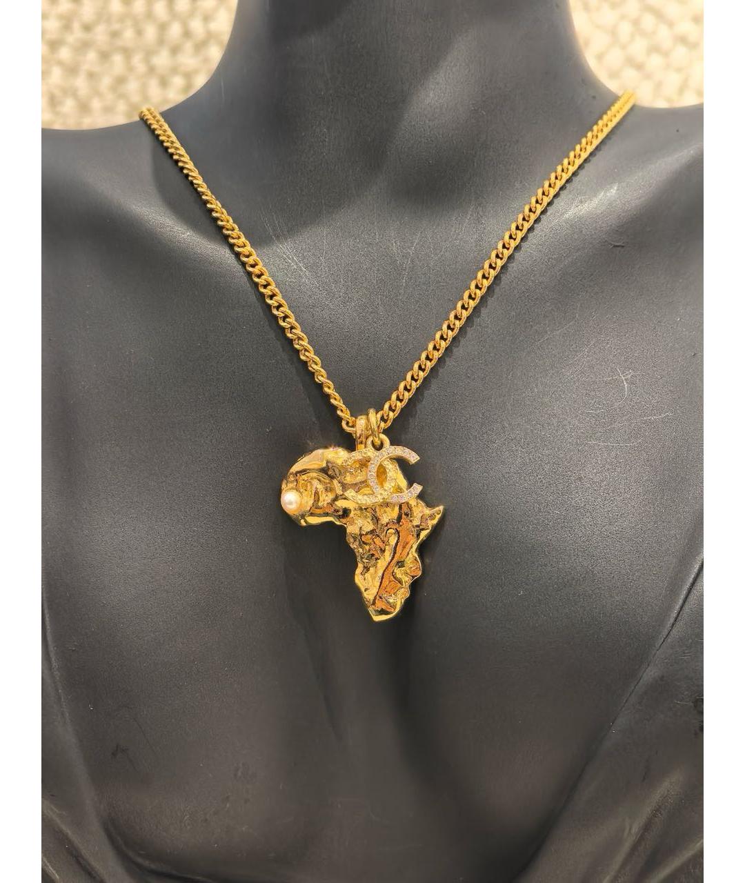 CHANEL Золотая подвеска, фото 3