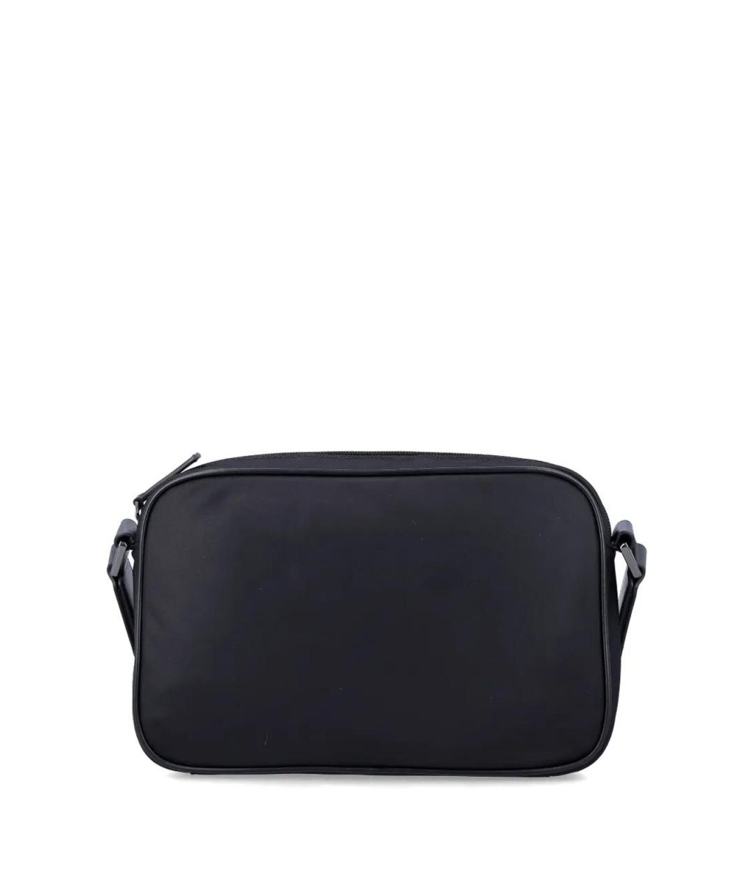 EMPORIO ARMANI Черная тканевая сумка на плечо, фото 3
