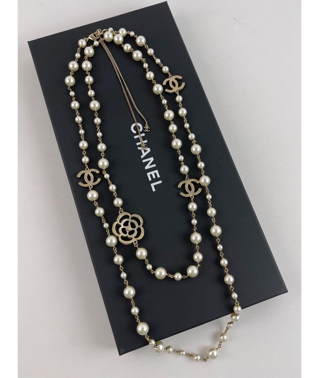 CHANEL Бежевое колье, фото 2