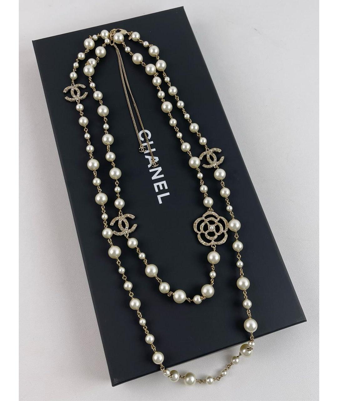CHANEL Бежевое колье, фото 5