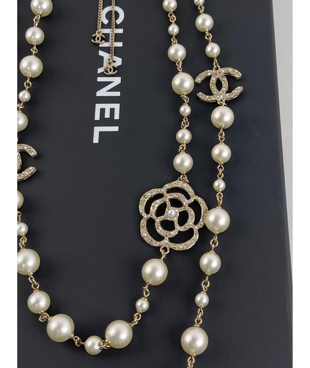 CHANEL Бежевое колье, фото 3