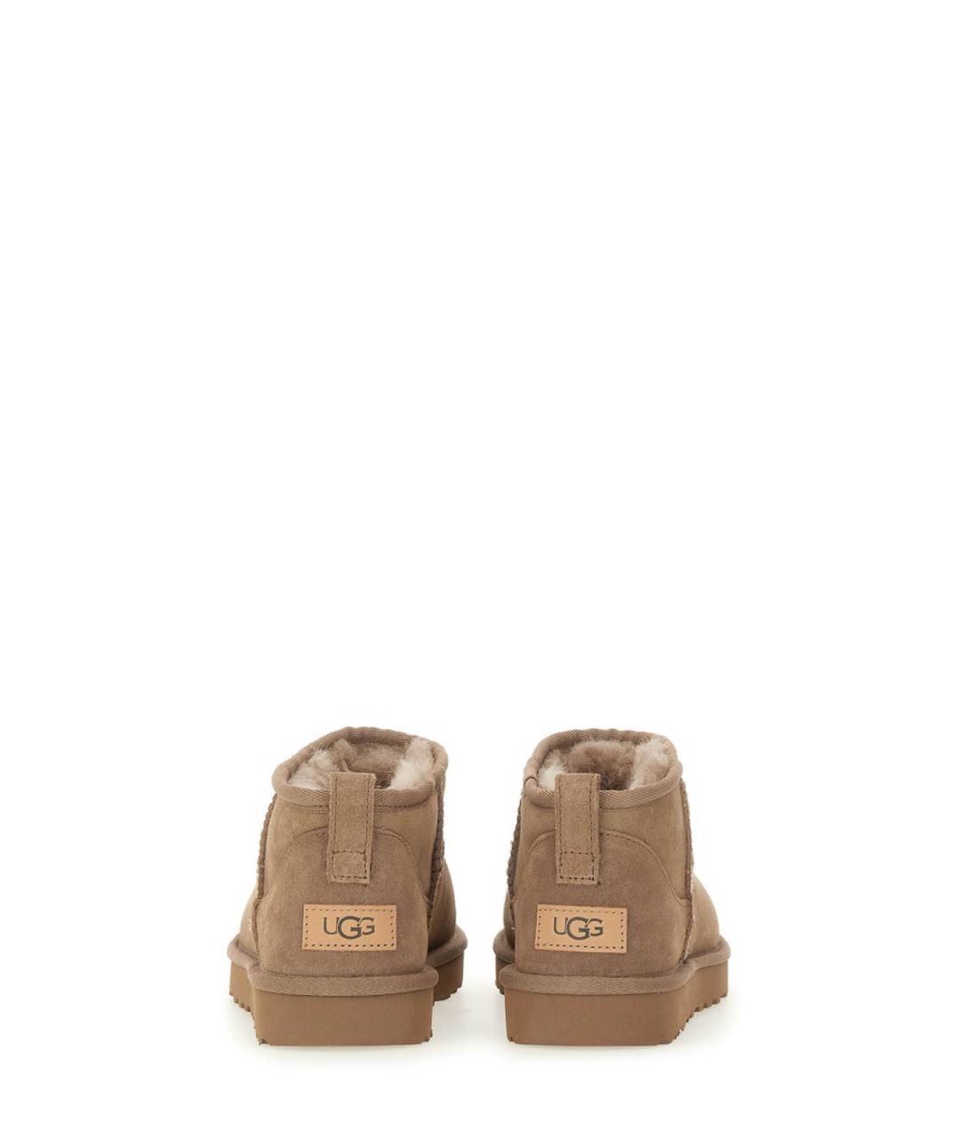 UGG Бежевые замшевые полусапоги, фото 4
